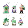thumbnail image 4 of 6x Colgantes para árboles de Navidad Adornos colgantes, año Nuevo Adorable Regalos únicos Decoración para el hogar Accesorios decorativos Resina Artes Verde, 4 of 5