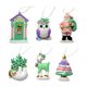 thumbnail image 4 of 6 piezas de colgantes para árbol de Navidad, adornos colgantes para decoración del hogar Verde, 4 of 5