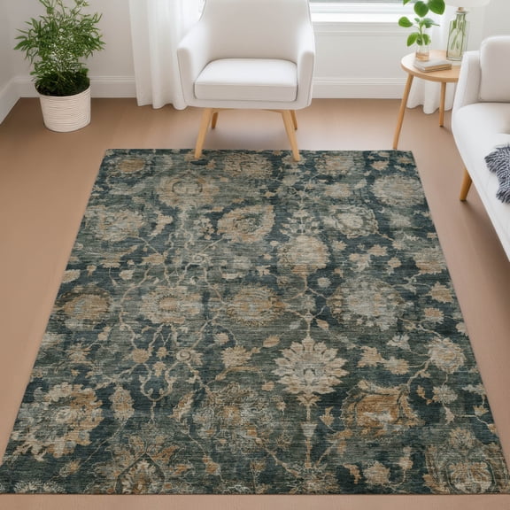Addison Rugs Chantille Indoor/Outdoor Traditional Basil Machine Washable Rectangle Rug, 10' x 14'