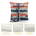 thumbnail image 4 of Creowell Pillow Cover Stripes Anchor Throw Pillow Covers Blue/White/Pink Pillowcovers Soft Double Side Print Sofa Square Throw Pillowcover for Living Room Bedroom Car Decor White, 4 of 5