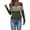 AB1258 Army Green, variant on Tisuna Fall T-Shirts For Women Cozy Color Block V Neck Tops Ladies Daily Wear Outfits Size L