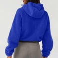 thumbnail image 7 of AXXD Blue Basic Work Shirts for Women Summer 2024 Crop Tops Loose Half Zipper Hooded Sweatshirts Long Sleeve Cropped Hoodie Winter Warm Pullover Tops, 7 of 7
