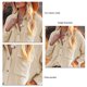 thumbnail image 5 of Chaqueta de manga larga para mujer, holgada, informal, de Color puro, con cuello vuelto, prendas de vestir con botones y bolsillo, 5 of 5