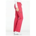 thumbnail image 3 of Dickies Essence Women Scrubs Pant, Mid Rise Straight Leg Drawstring, DK106T, M Tall, Hot Pink, 3 of 7