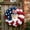 A, variant on 4th of July Patriotic Wreath for Front Door, 250th Anniversary Memorial Garland, Independence Day Red White and Blue Wreath Indoor Outdoor Decor