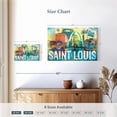 thumbnail image 4 of Elephant Stock Saint Louis City Landmarks Grunge Wall Art - Horizontal Canvas Wall Art - Living Room Wall Decor - Places Canvas - Beige And Gray Decor - 12" x 8", 4 of 8