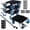 Blue, variant on Heavy Duty Furniture Dolly, Furniture Movers with 4 Wheels, Carbon Steel Panel Moving Dolly, 3000 lbs Furniture Lifter Moving Tool Set for Safe Box, Pool Table, Refrigerator, Orange
