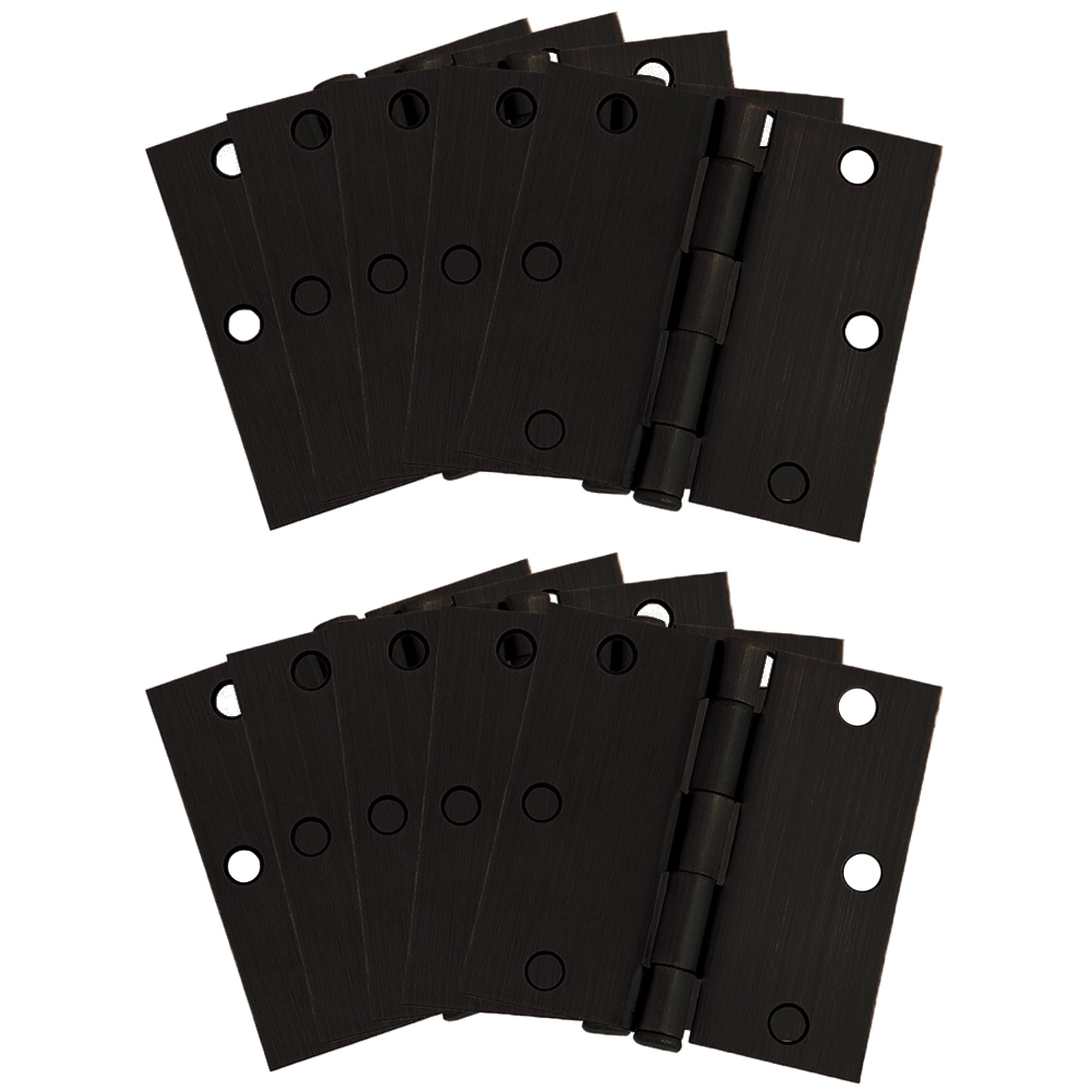 10-Pack Hinge 3.5", Oil Rubbed Bronze