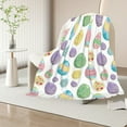 thumbnail image 4 of Taotanxi Easter Eggs Throw Blanket, Colorful Easter Decorations for Boys And Girls, Happy Easter Egg Flannel Throw Blanket, Super Soft Warm Easter Blanket for Couch Chair Sofa And Bed, 4 of 6