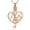 Rose, variant on Treble Clef Music Note Urn Necklace for Ashes for Women Men Stainless Steel Cremation Jewelry Memorial Keepsake Pendant for Music Lover Ashes Holder