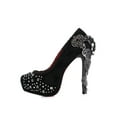 thumbnail image 5 of Hades Shoes H-Amina 6 inch Victorian renaissance pump Suede feel fabric upper 11 / Red, 5 of 5