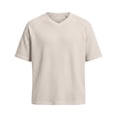 thumbnail image 4 of Shirts for Men Short Sleeve V-Neck Textured Casual Tops Soft Breathable Knitted Vacation Clothes Trendy, 4 of 6