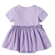 thumbnail image 3 of Odeerbi Bodysuit de Algodón Para Niñas En Verano Vestido de Color Sólido Mono Cuello Redondo Manga Corta Onesie, 3 of 8