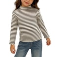 thumbnail image 5 of ShomPort Girls Tops Soft Thermal Undershirts Mock Neck Knit Cotton T-Shirts Long Sleeve Layering Shirts 3 M-3Y, 5 of 6