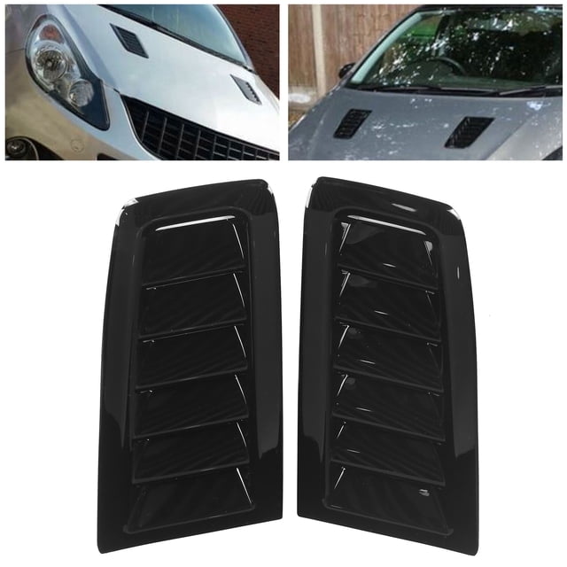 Front Bonnet Vents Hood Air Outlet Replacement for Engine Cover Vent for RS MK2 Style Universal