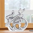 thumbnail image 6 of WLPZXP Fu Statue Fu Figurine Ceramic Tabletop Decorations Fu Sculpture Fu Ornament for Silver, 6 of 9
