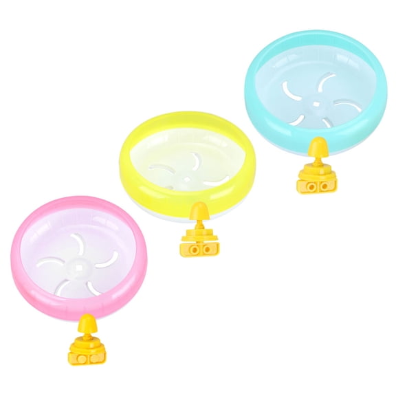 WHAMVOX 3 Pcs for Hamster Running Wheel Sturdy Hamster Wheel Fitness 14X14CM