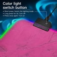 thumbnail image 2 of Pink Blue Geometry RGB Gaming Mouse Pad Large Keyboard Mat Rubber Base 13 Light Modes, 2 of 6