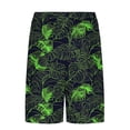 thumbnail image 4 of Aobny Board Shorts Men Hawaiian with Liner Clothes Slim Casual Big & Tall Men Clothes,Green,S, 4 of 6