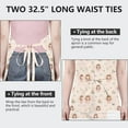 thumbnail image 6 of Flower Fairy Princess Pattern Apron-Garden Aprons for Women with Pockets-Cotton Linen Waterproof Kitchen Cooking Gardening Aprons Adjustable for Kitchen,Cooking,BBQ and Salon 33x27 Inch, 6 of 7