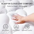 thumbnail image 3 of Mattress Pad Pillow Top Mattress Cover Protector Extra Thick Soft for Back Pain Relief Breathable Padded Deep Pocket 8-21 Fitted Supportive(White Border, Queen), 3 of 8