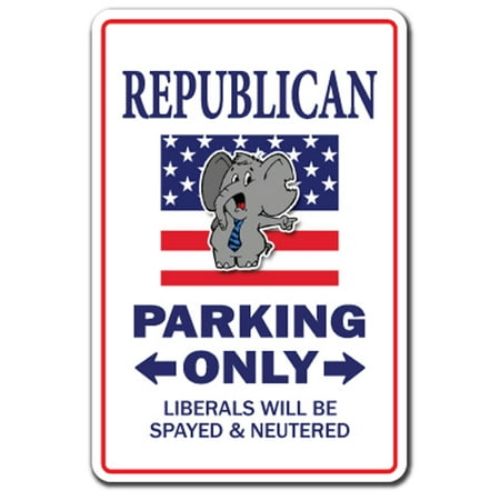 REPUBLICAN Parking Decal conservative Romney politics congress | Indoor/Outdoor | 5