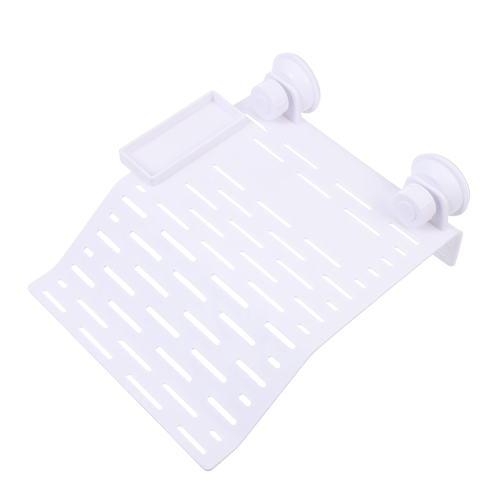 EXHUMKY White Acrylic Turtle Basking Platform with Suction Cups for Aquarium Tortoise Climbing and Resting