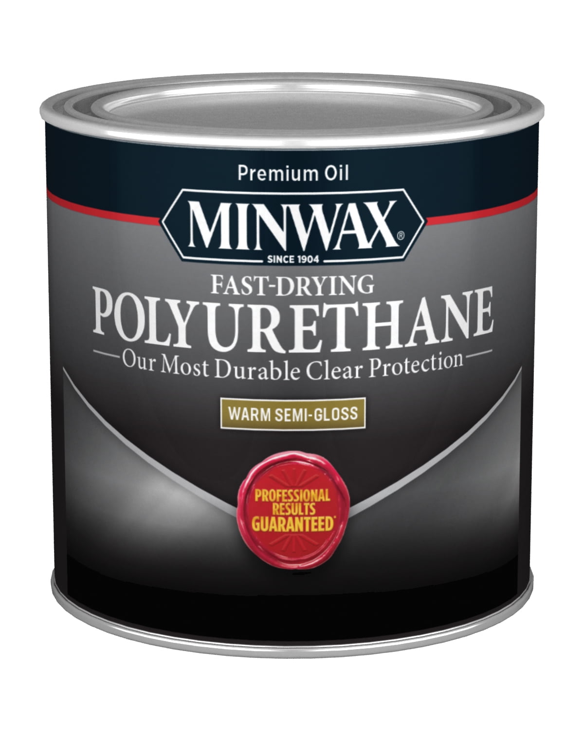 Minwax Fast-Drying Polyurethane, Semi-Gloss, Clear, 1/2 Pint