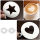 thumbnail image 3 of 2 Pcs Chocolate Set Coffee Art Templates Baking Stencils Latte Art Stencils Coffee Decorating Stencils Star Coffee Stencils, 3 of 3