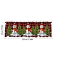 thumbnail image 3 of Curtain Valance Christmas Tree, 54x18 Inch Snowflake Christmas Snowman Pine Tree Short Curtains Doorway Decoration, Xmas Drapes Curtains Home Decor for Kitchen Living Room Bedroom, 3 of 7