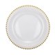 thumbnail image 1 of Round White Dinner Plate With Creative Edge For Salad Dessert Sashimi 31.7 Cm Diameter, 1 of 5