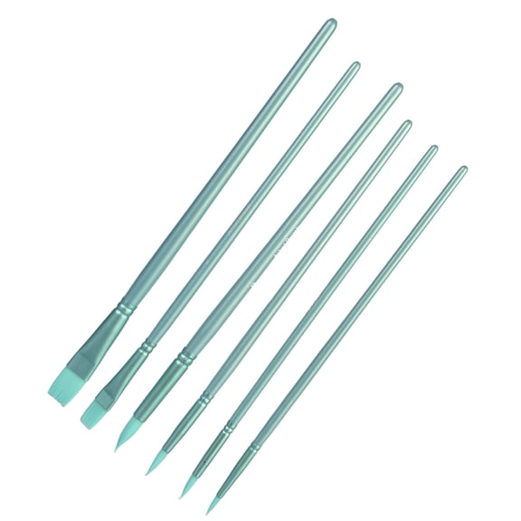 6Pcs Professional Paint Brush for Artist Beginner Oil Acrylics Watercolor Face Body Painting Nylon Bristles Paint Brush