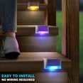 thumbnail image 3 of Solar Deck Lights Outdoor 16 Pack Step Solar Lights Waterproof for Patio Fence Step Yard Stair RGB Color Changing LED Outside Deck Lighting, 3 of 8