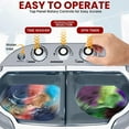 thumbnail image 4 of Pyle Pure Clean 110 Volt 2 in 1 Compact and Portable Washer and Dryer, Gray, 4 of 7