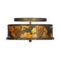 thumbnail image 4 of Meyda Tiffany 51239 Ducks In Flight 2 Light 16" Wide Semi-Flush Drum Ceiling Fixture -, 4 of 6
