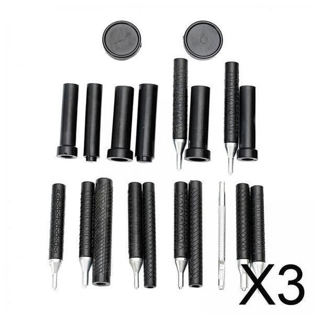 Herramienta Artesanal de Cuero Macarena 3xDIY para Perforar e Instalar Botón de Remache