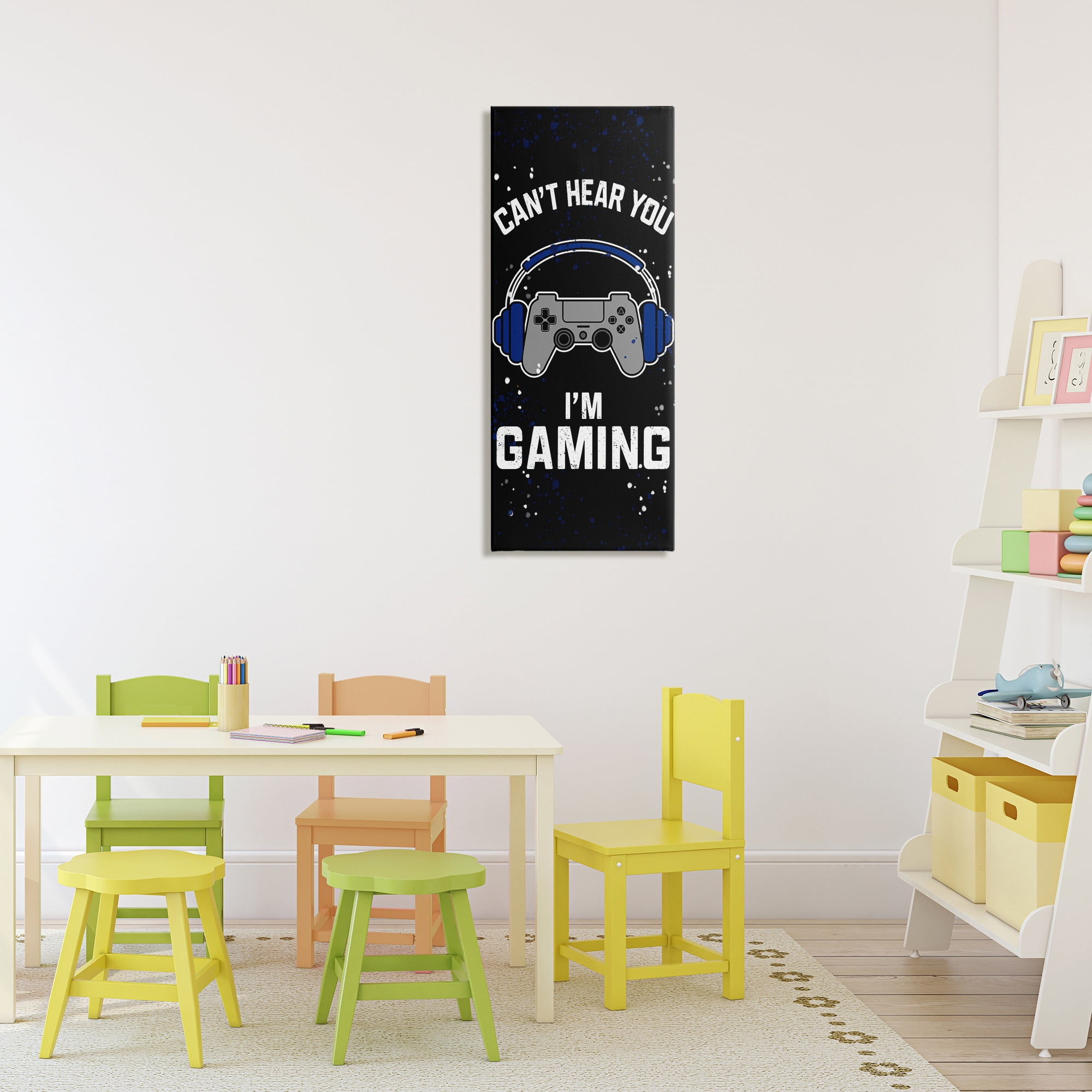 Stupell Industries Can't Hear You Gaming Canvas Wall Art, design by Kim Allen