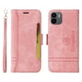 thumbnail image 2 of For Samsung A12 5G Case Leather Pure Magnetic Clasp Card Phone Cover - Pink, 2 of 5