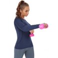 thumbnail image 3 of 3-4 Pack T-Shirt à Manches Longues Dry Fit pour Femmes Évacuant l'Humidité Tee à Manches Longues Compression Extérieure Course Tops d'Entraînement, 3 of 6