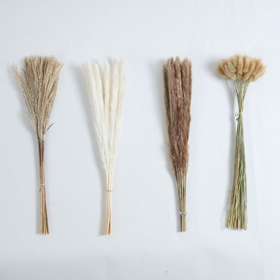 Sanmadrola Dried Pampas Grass Decor 100 PCS Home Decoration for Wedding Boho Flowers Home Table Decor Rustic Farmhouse Party Spring Decor