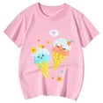thumbnail image 4 of BOOMNY Kids Infant Girls Tshirt Short Sleeve Casual Ice Cream Printed T Shirts Lightweight Loose Summer Shirt Tops Lovely Girl's Tees, 4 of 4