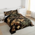 thumbnail image 3 of Homewish Maples Leaves Bedding Comforter Set,Country Plant Branch Twin Comforter Sets,Green Brown Bedding Set For Adults,Breathable Home Decor Reversible,2 Pieces, 3 of 8