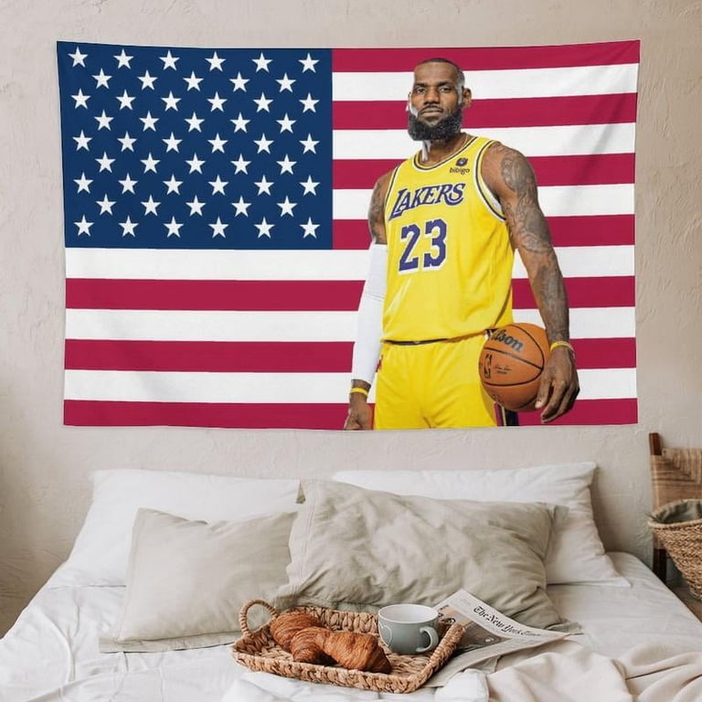 Poster di Lebron James Super Campioni di Basket Star Kings Pittura su Tela per La Stanza di Casa Decorazione della Parete (Art-1,30x45 cm(con Cornice