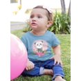 thumbnail image 2 of A Panda With Flowers T-Shirt Infant -Image by Shutterstock,  24 Months, 2 of 4