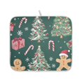 thumbnail image 6 of Yayeee Drying Mat for Kitchen Counter Dishes Microfiber Coffee Decorative Pad, Red Christmas Gingerbread, 6 of 6