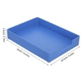 thumbnail image 2 of WRITWAA home storage box File Box Blue ABS Workplace Efficiency 1Set, 2 of 7