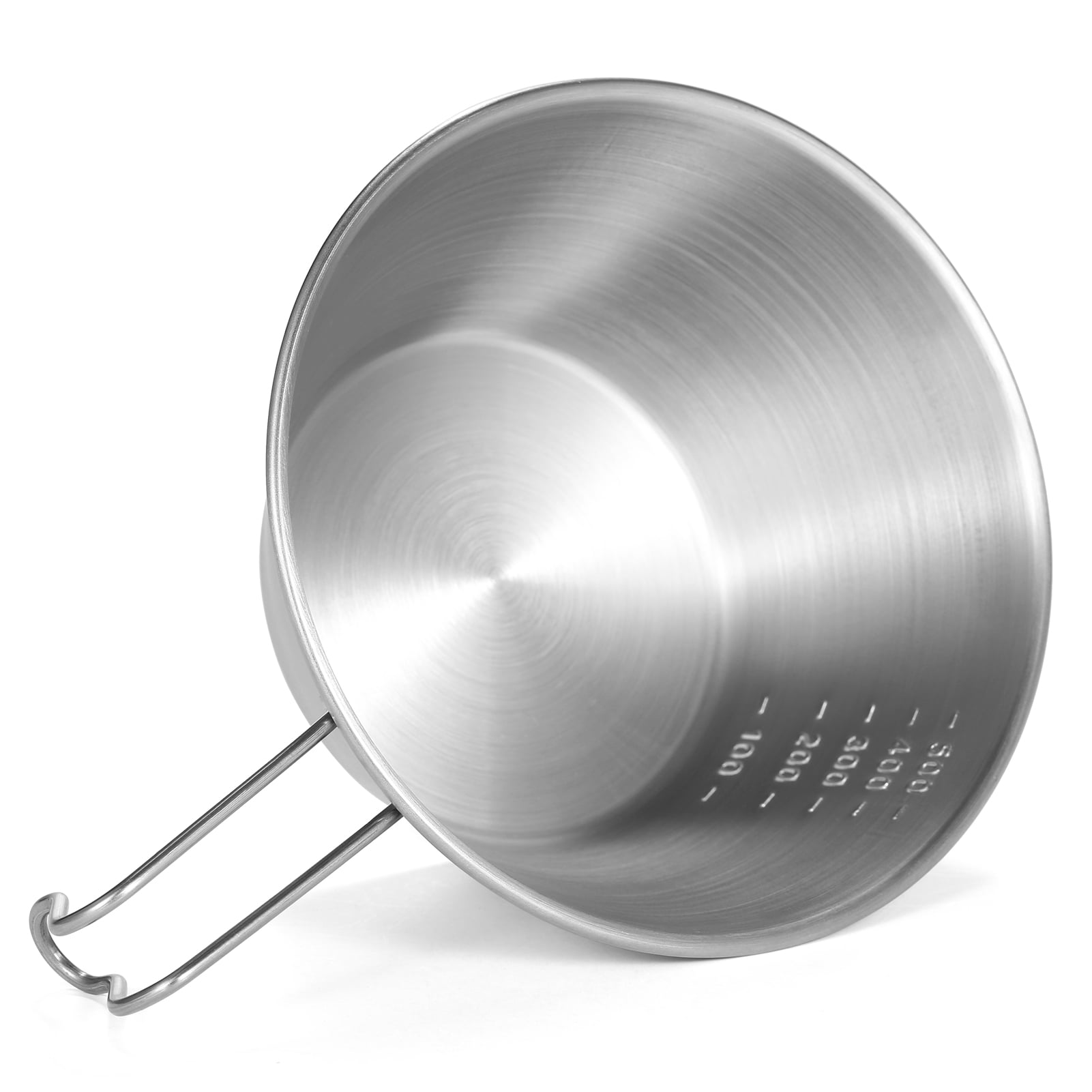 Stainless Steel Measuring Cup with Lid 2L 70 OZ, Large Mouth Graduated —  CHIMIYA