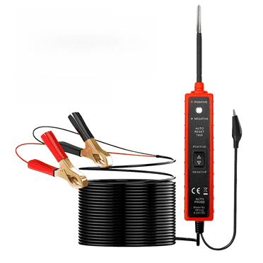 Power Circuit Probe Tester 6-24V DC LED Light Tester Overload Protection Polarity Identify with LED Light