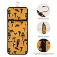 thumbnail image 6 of 3-Piece Travel Toiletry Set with Hanging Bag Cosmetic Pouch & Brush Roll for Travel Gym Camping Pattern Of Cats Bats and Skulls, 6 of 9