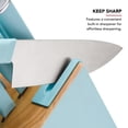 thumbnail image 4 of KitchenAid 14-Piece Slim Knife Block Set with Built-In Sharpener, High-Carbon Steel, Mineral Water, 4 of 7